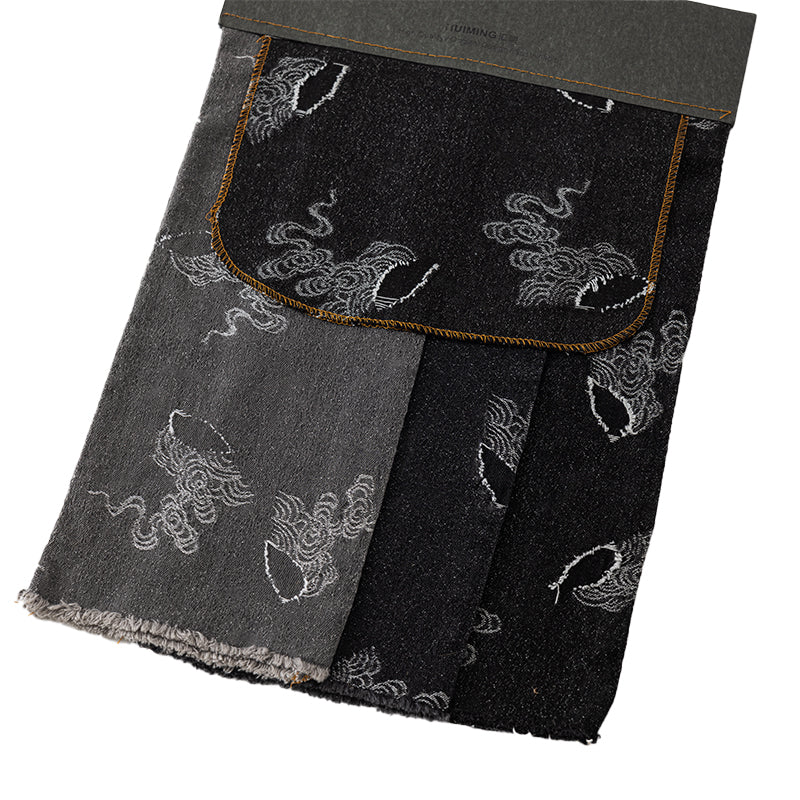 huiming Denim Fabric Thickened and Wear-Resistant Denim Fabric: Coarse Twill Pure Cotton for Clothing and Sofa Decoration(Please consult customer service for pricing)