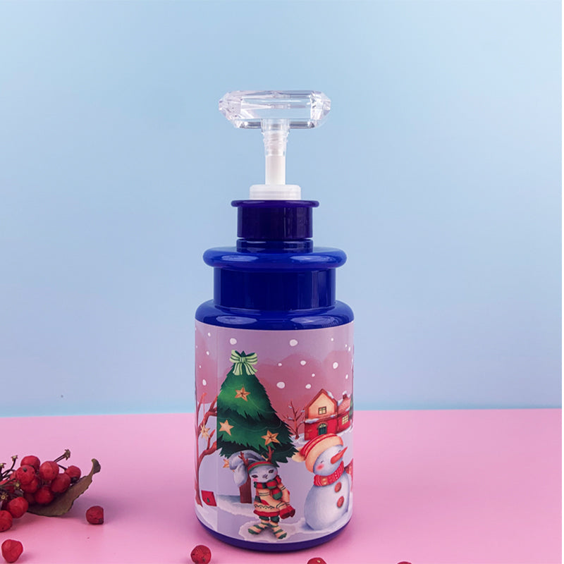 zhengxing PET bottle () 500ml/150.3*76 American Light Luxury Ceramic Hand Wash Bottle Press Empty Bottle INS Flower Ceramic Shower Gel Packaging