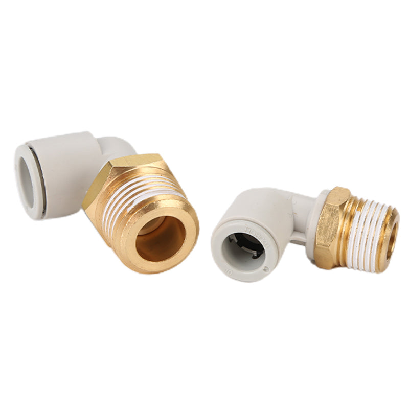 youboli Male Straight Thread SMC air gas pipe L-bend connector
