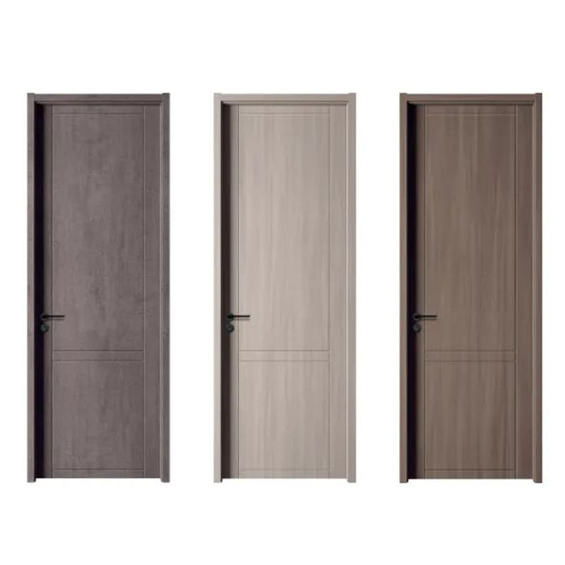 hongfeng Fashionable and simple Wooden door Customized household carbon crystal wood doors, unpainted solid wood doors, light luxury room interior doors