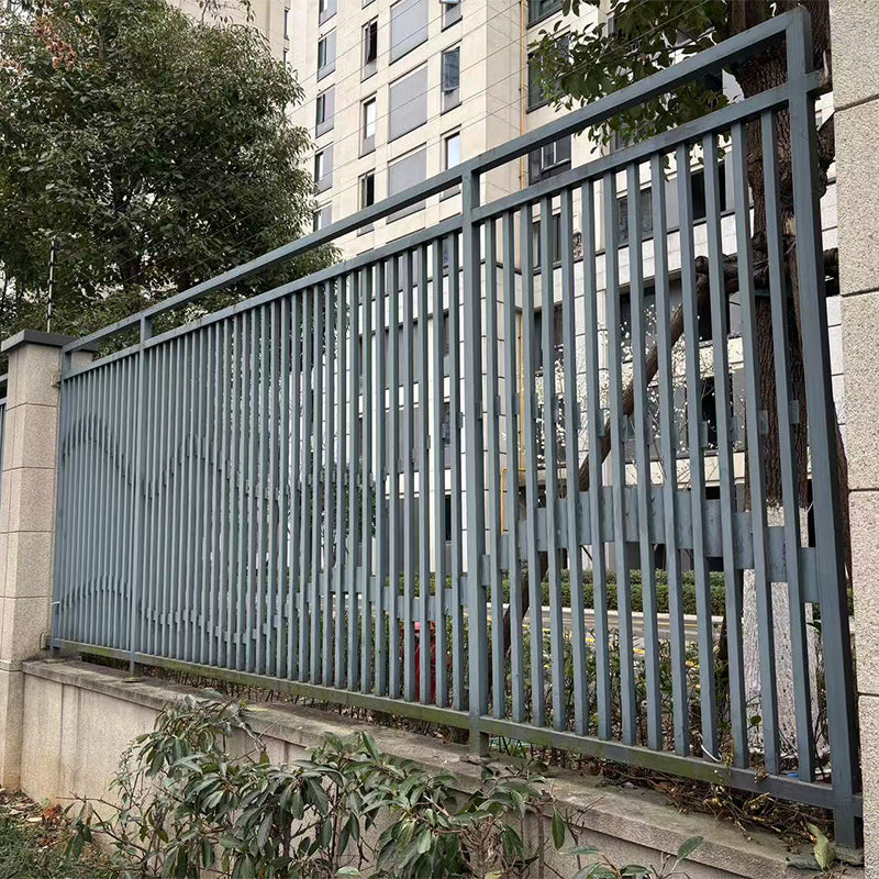 Hengze Wrought Iron Fence Railing Outdoor Courtyard Guardrail Anti-Theft & Anti-Climbing Design(Please consult customer service for pricing)