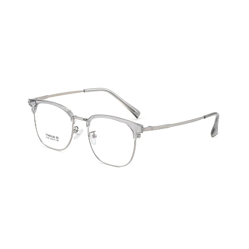 zhengbo Eyeglasses TR Metal Eyebrow 8156 High appearance level The number of degrees can be assigned High definition