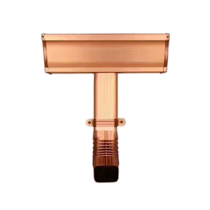 shunshui Pure copper gutter water trough, which is leak-proof and resistant to aging, serves as a roof drainage pipe fitting(Please consult customer service for pricing)
