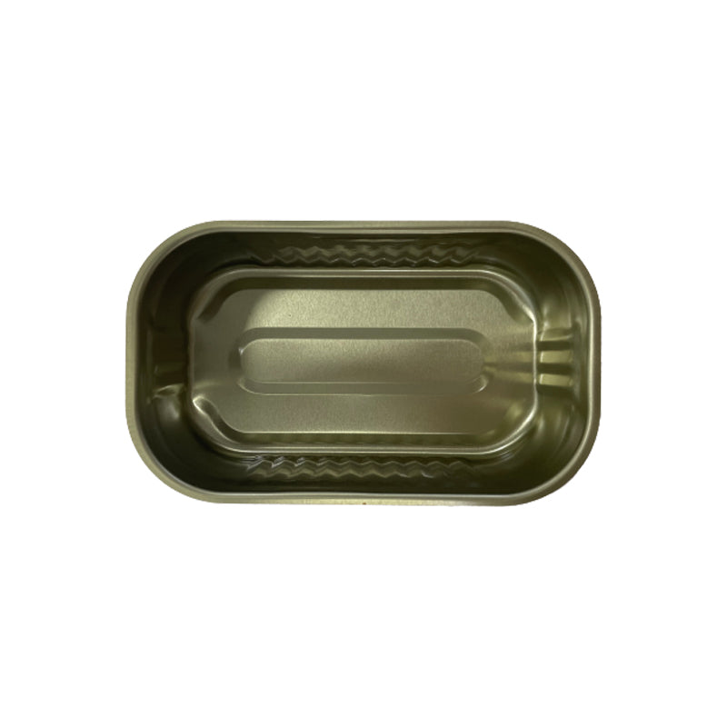 xinrui Empty tinplate cans (Color Printing) Thickened iron box, rectangular aluminum foil dining box, disposable iron can