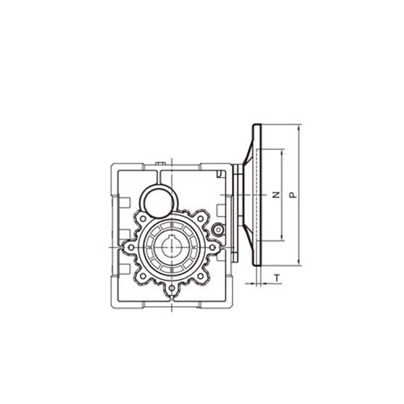 xuanli SKM58B Hypoid Reducer 2-stage Drive Belt Input Method