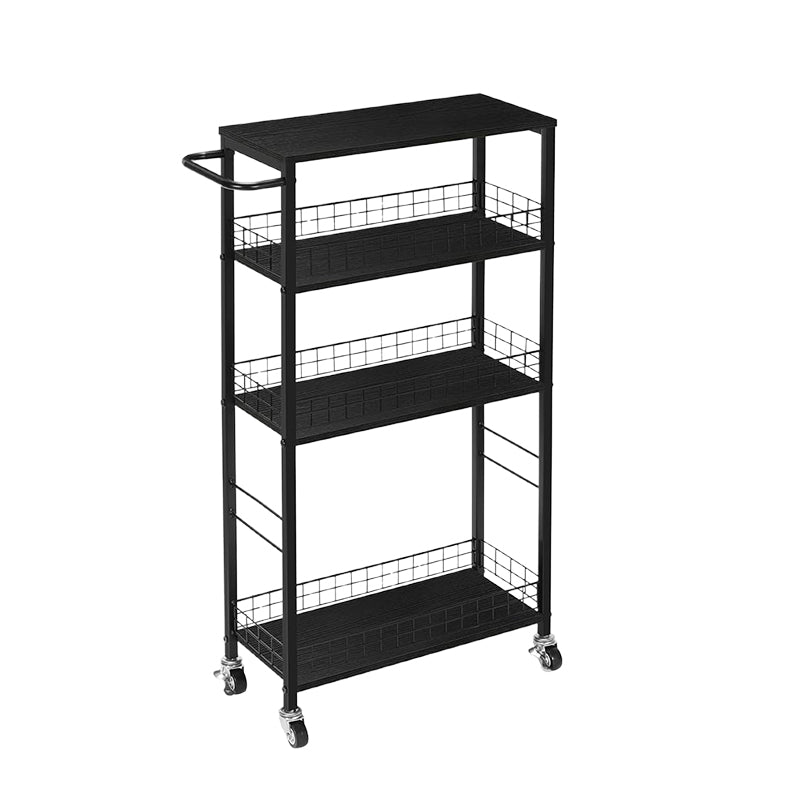xida Movable kitchen trolley, iron storage rack with wheels(Please consult customer service for pricing)