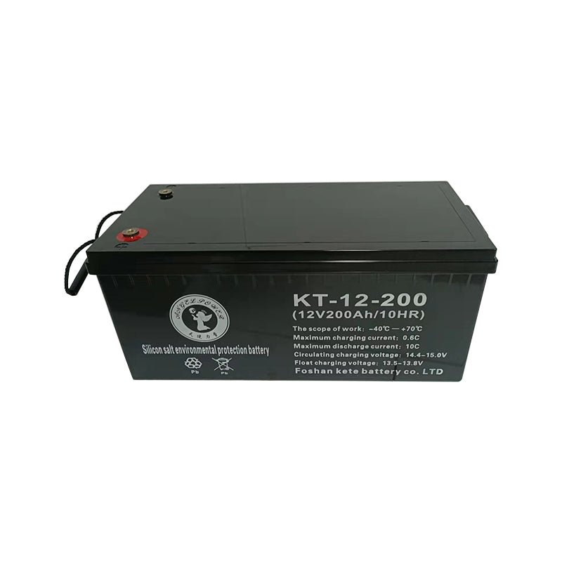 kete Energy storage silica gel salt battery 12V200 Hydrochloric acid battery of agricultural lighting sound fertilizer Lead-acid battery electric release device Battery maintenance free battery