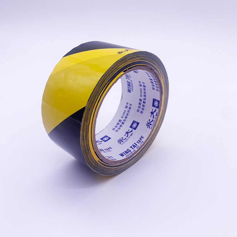 yongda bright warning tape High brightness warning tape, black and yellow mottled horse line warning tape, PVC safety warning tape