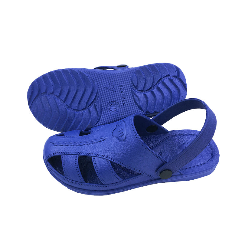 tonghuasheng Anti-static shoes dust-free slippers 722 sandals black and white blue toe protection Baotou slippers six-hole ESD shoes