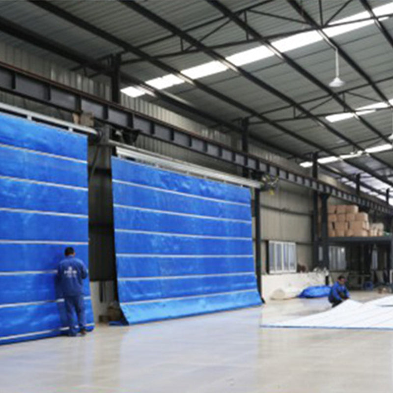 tianweidun Fire-proof rolling shutter door with motor control box sensor Chengdu manufacturer double-track double-curtain inorganic cloth fire-proof rolling brake(Please consult customer service for prices)