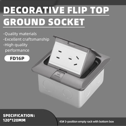 feilifu Decorative pop-up floor socket, hidden floor socket, waterproof and dustproof FD16P 500pcs