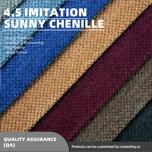 fenghao 4.5-Thread Imitation Snow Chenille Fabric Thickened Solid Color Nordic Minimalist Background Cloth(Please consult customer service for pricing)