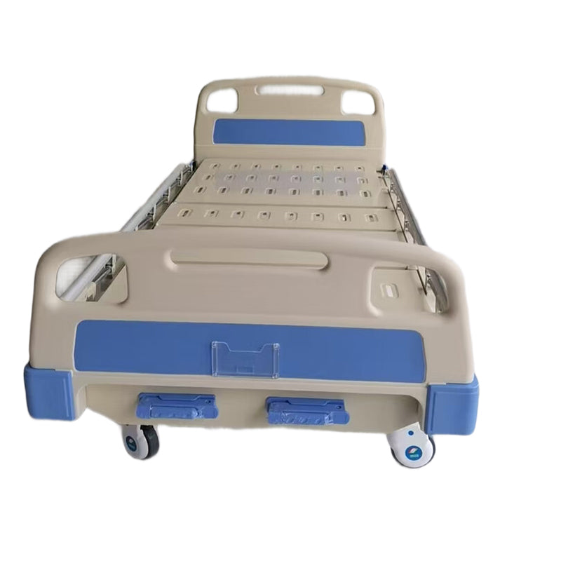 huiteng ABS Perforated Panel Dual-Crank Medical Nursing Bed with Guardrails, Height-Adjustable Dual-Crank Hospital Bed 2060*970*500