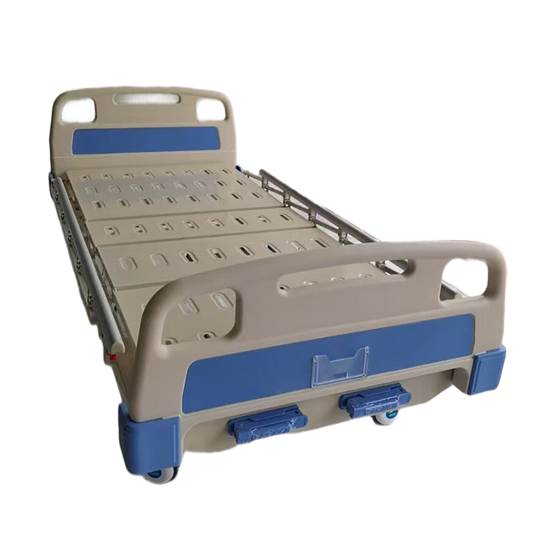 huiteng ABS Perforated Panel Dual-Crank Medical Nursing Bed with Guardrails, Height-Adjustable Dual-Crank Hospital Bed 2060*970*500