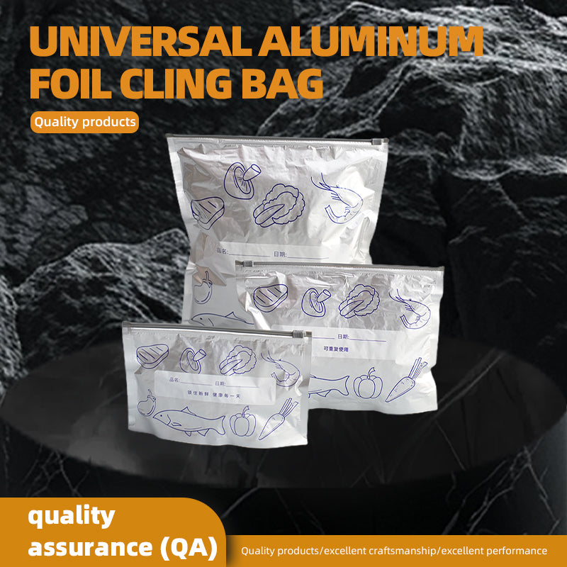 zhixing Universal Aluminum Foil Food Storage Bags Freshness-Locking Sealing Bags Food-Grade Small, Medium, Large 5,000 Sets
