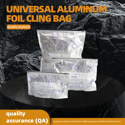 zhixing Universal Aluminum Foil Food Storage Bags Freshness-Locking Sealing Bags Food-Grade Small, Medium, Large 5,000 Sets