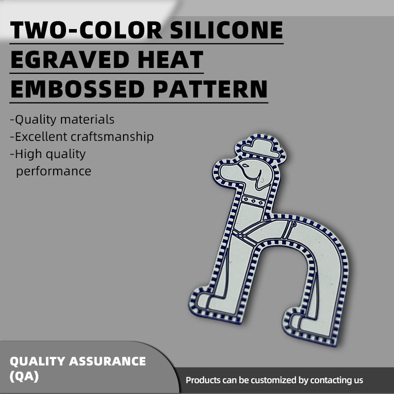 xiangqing Two-Color Silicone(Carved Pattern) Hot-Pressed Design, Hot-Pressed 3D Pattern, Custom Logo(Please consult customer service for pricing)