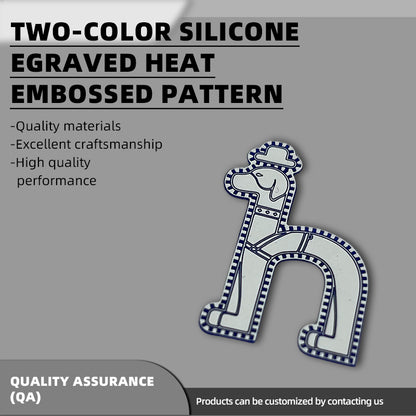 xiangqing Two-Color Silicone(Carved Pattern) Hot-Pressed Design, Hot-Pressed 3D Pattern, Custom Logo(Please consult customer service for pricing)