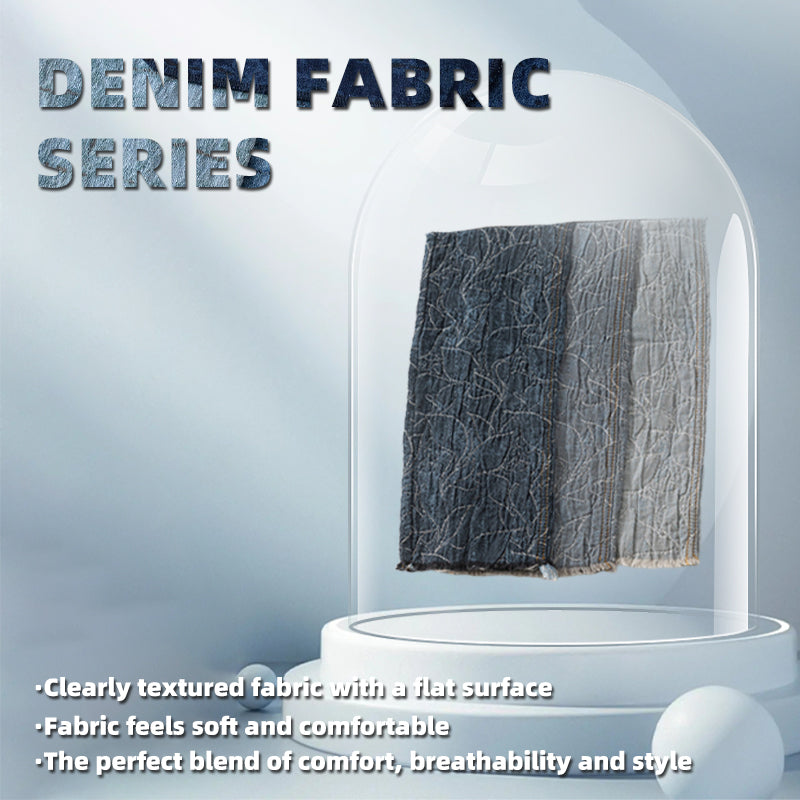 huiming Denim Fabric Thickened and Wear-Resistant Denim Fabric: Coarse Twill Pure Cotton for Clothing and Sofa Decoration(Please consult customer service for pricing)