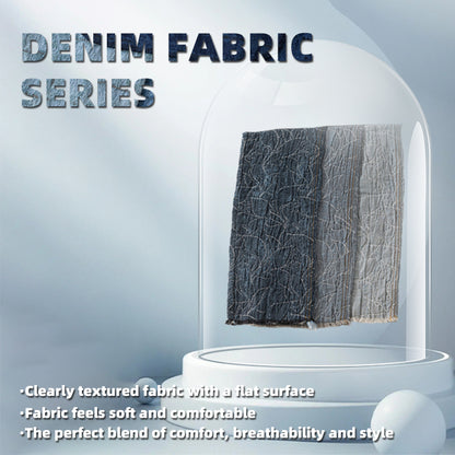 huiming Denim Fabric Thickened and Wear-Resistant Denim Fabric: Coarse Twill Pure Cotton for Clothing and Sofa Decoration(Please consult customer service for pricing)