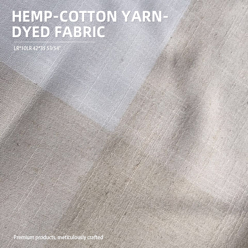zhongchang Natural Linen-Cotton Blend Fabric with Mottled Weave LR*10LR 42*35 53/54"(Please consult customer service for pricing)
