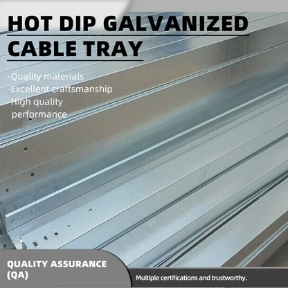 yunlong Hot-Dip Galvanized Cable Tray for Power Engineering – Strong and Weak Current Wiring Duct(Please consult customer service for pricing)