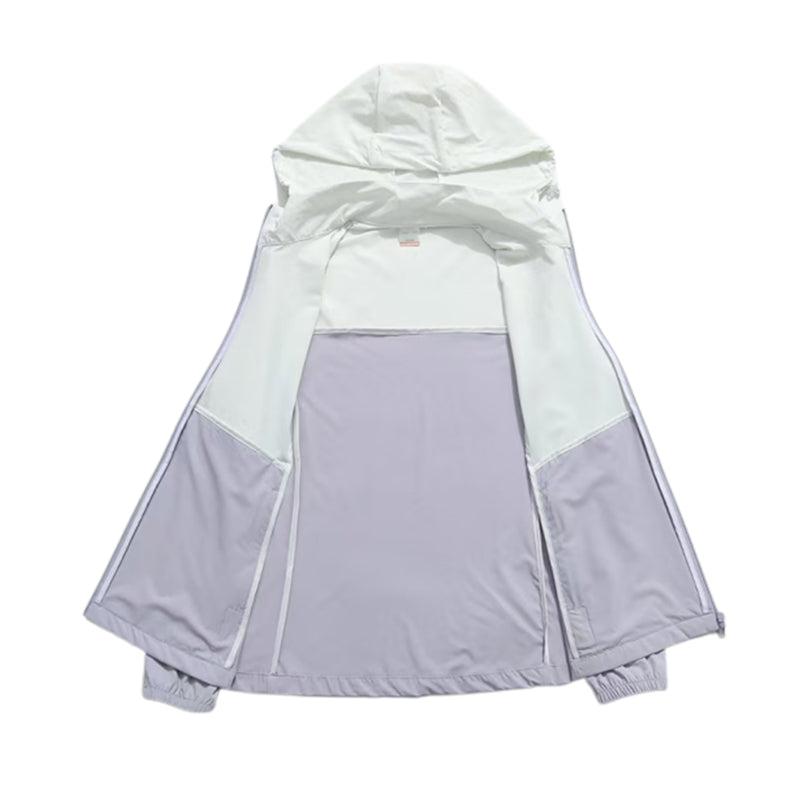 Jier Unisex color-blocked stretch windbreaker, which is durable, stretchy and breathable