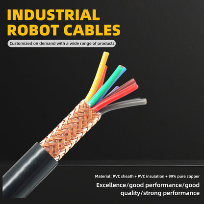 shenyuan Industrial Robot Cables High Flexibility, Bend-Resistant Pure Copper, Oil-Resistant Wear-Resistant Cables for Automated Equipment(Please consult customer service for pricing)