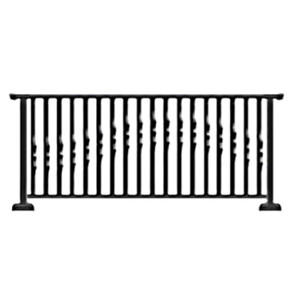 hengze Wrought Iron Balcony Railings Indoor Outdoor Safety Guardrails Custom Height Rust-Proof Carved Home Balcony Handrails(Please consult customer service for pricing)