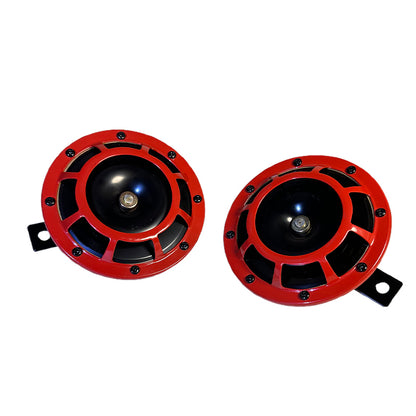jingzuan JZHN123-06 Red Bowl-Shaped Horn Waterproof and Rust-Proof Automotive Horn
