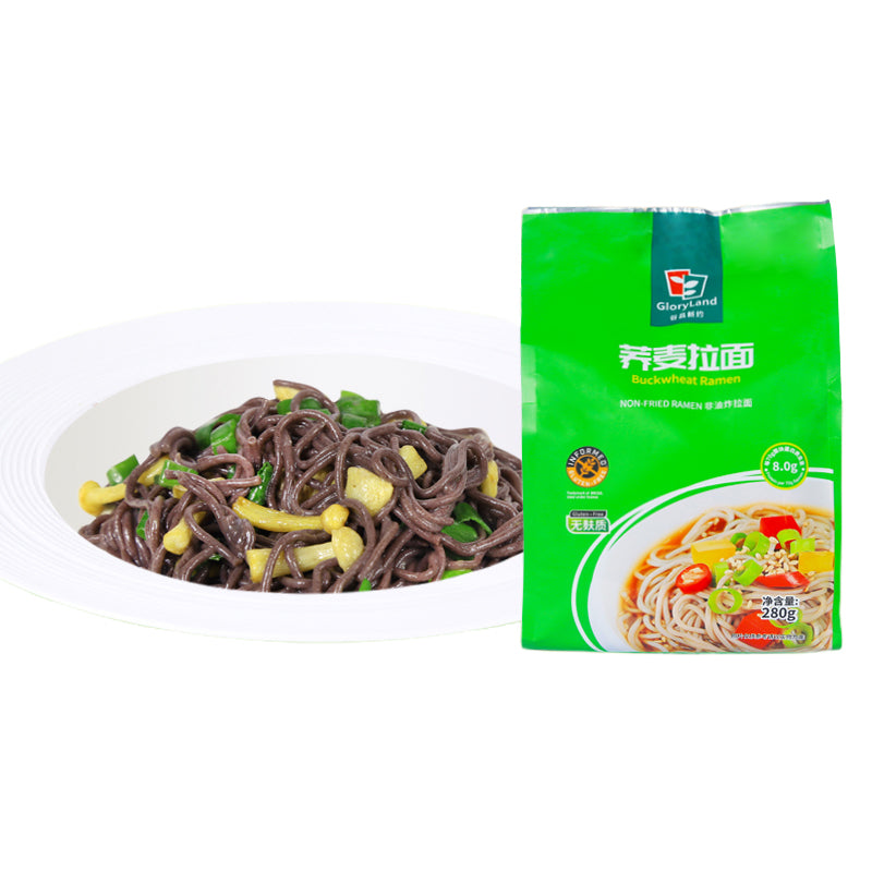 GloryLand Buckwheat ramen NON FRIED RAMEN  Light diet low fat low calorie