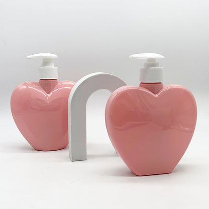 zhengxing PET bottle (Love) 380ml/135.5*122.8*50.8   Creative and cute split bottle press type hand sanitizer bottle, large capacity household shampoo bottle