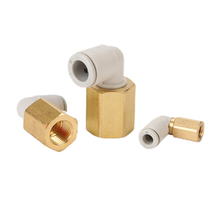youboli Female elbow  Gas pipe quick connector Gas pipe bend connector