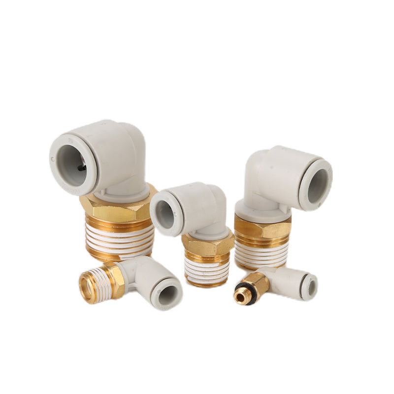 youboli Male Straight Thread  SMC air gas pipe L-bend connector