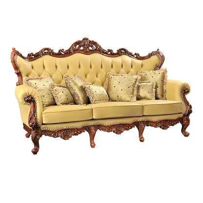 yazhen Single to triple sofa Large and small square coffee table  European luxury champagne gold sofa