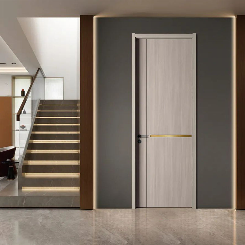hongfeng Fashionable and simple  Wooden door  Customized household carbon crystal wood doors, unpainted solid wood doors, light luxury room interior doors