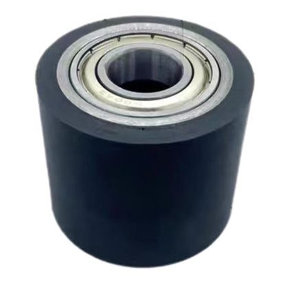 xindong pu rubber pulley(Please consult customer service for pricing)  Polyurethane coated rubber wheel double bearing non-powered roller