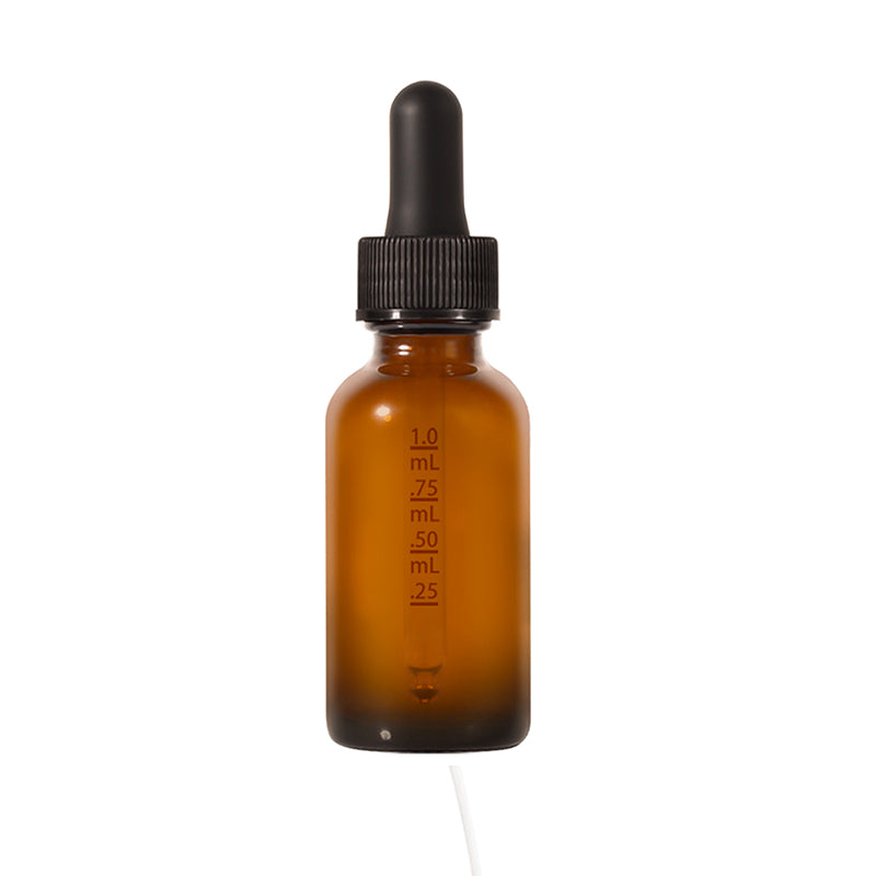 Jinpingguo 1oz - Chabo Black Black Round Seal Essential Oil Dropper Bottle Light-Protected Glass Graduated Bottle 24 pieces per case