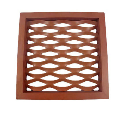 Hangwall Aluminum Mesh Panel(Please consult customer service for pricing)  Diamond-shaped aluminum mesh aluminum veneer