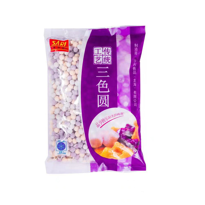 shali Pearl Tri-color Round Pearl Shape 500g/bag*20