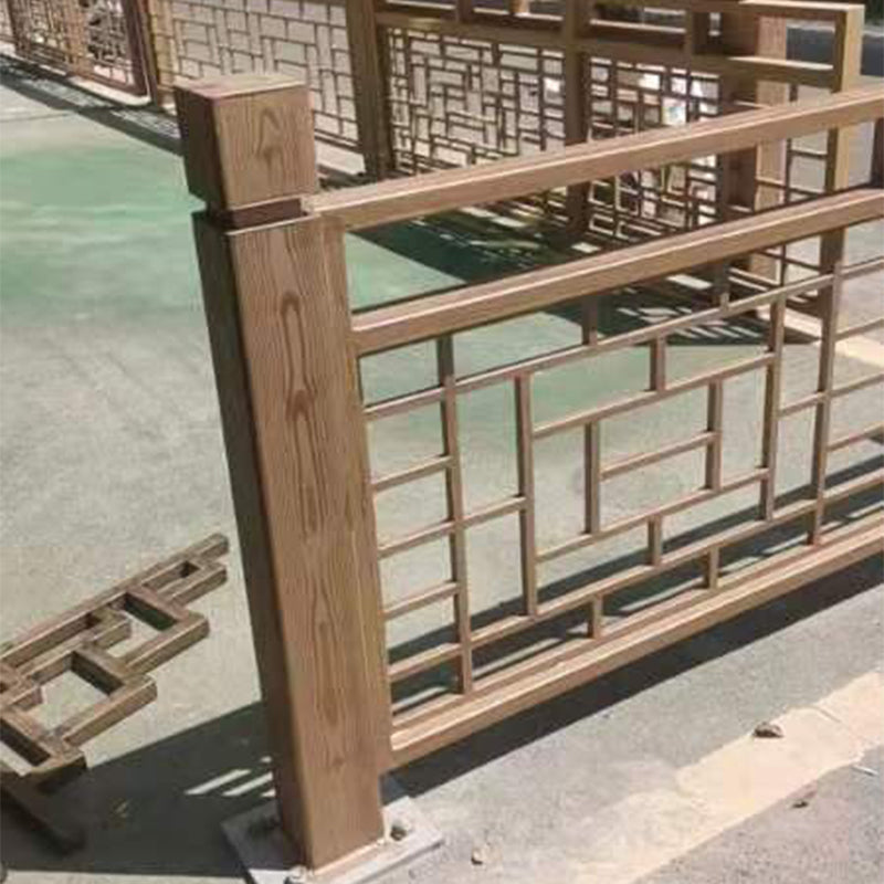 yinweite YWT-JG-5 Eastwood Elementary School Railing(Please consult customer service for pricing)  Carved wooden Chinese railings villa courtyard guardrail