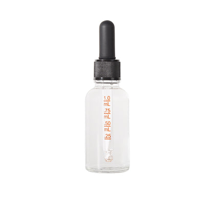 Jinpingguo 1oz Clear Essence Black Black Dropper DIY Essential Oils, Cologne Travel Bottles 24 pieces per case