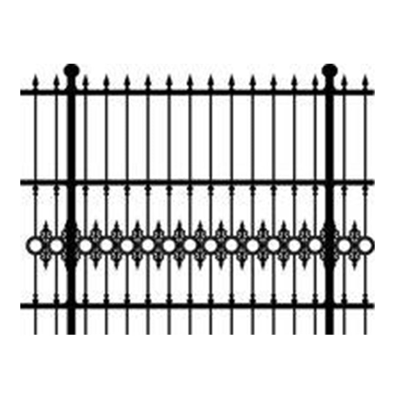 Hengze Wrought Iron Fence Railing Outdoor Courtyard Guardrail  Anti-Theft & Anti-Climbing Design(Please consult customer service for pricing)