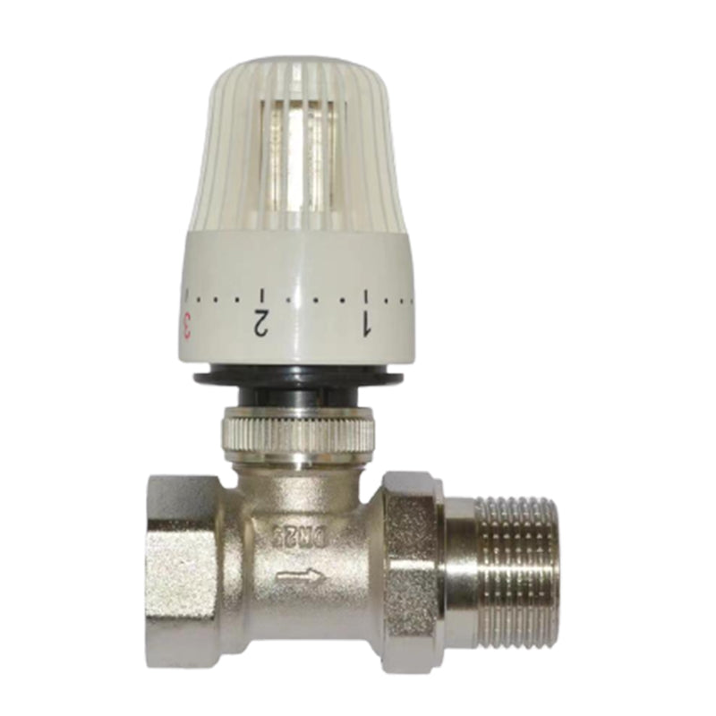 shuangan Straight radiator thermostatic control valve DN15/DN20/DN25/DN32  Heating manifold Automatic temperature control head heater