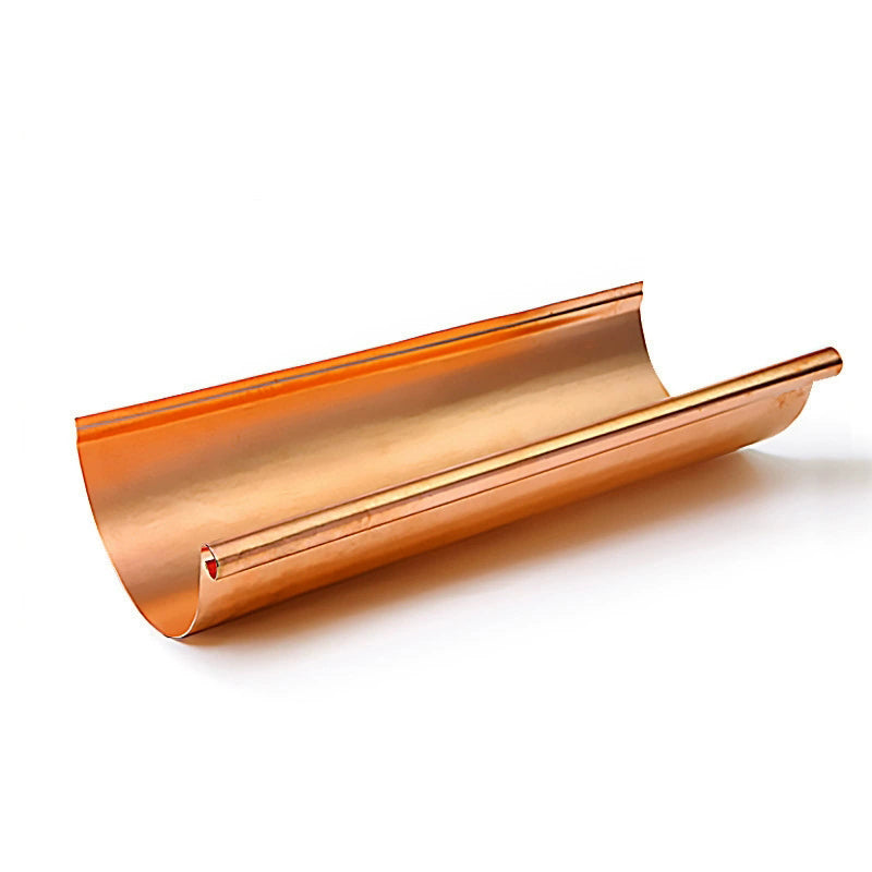 shunshui Pure copper gutter water trough, which is leak-proof and resistant to aging, serves as a roof drainage pipe fitting(Please consult customer service for pricing)