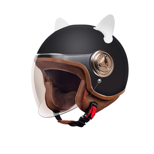 xingguang 3C certification electric car helmet men and women four seasons battery motorcycle helmet retro helmet winter warm half helmet
