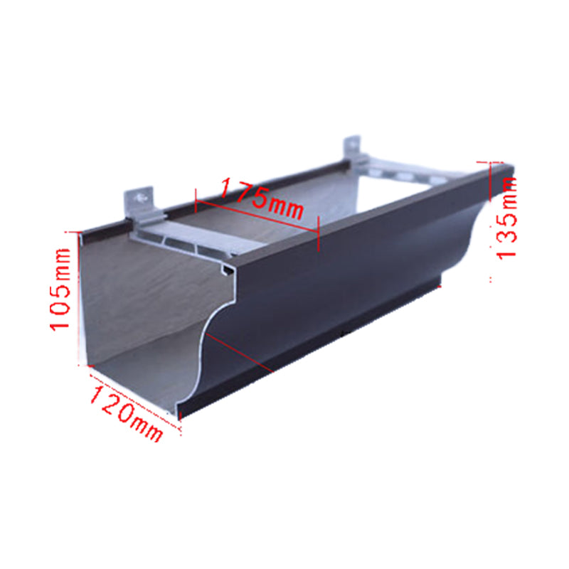 shunshui Profile with a thickness of 2.0mm. The gutter water trough is leak-proof and resistant to aging, which is a roof drainage pipe fitting(Please consult customer service for pricing)