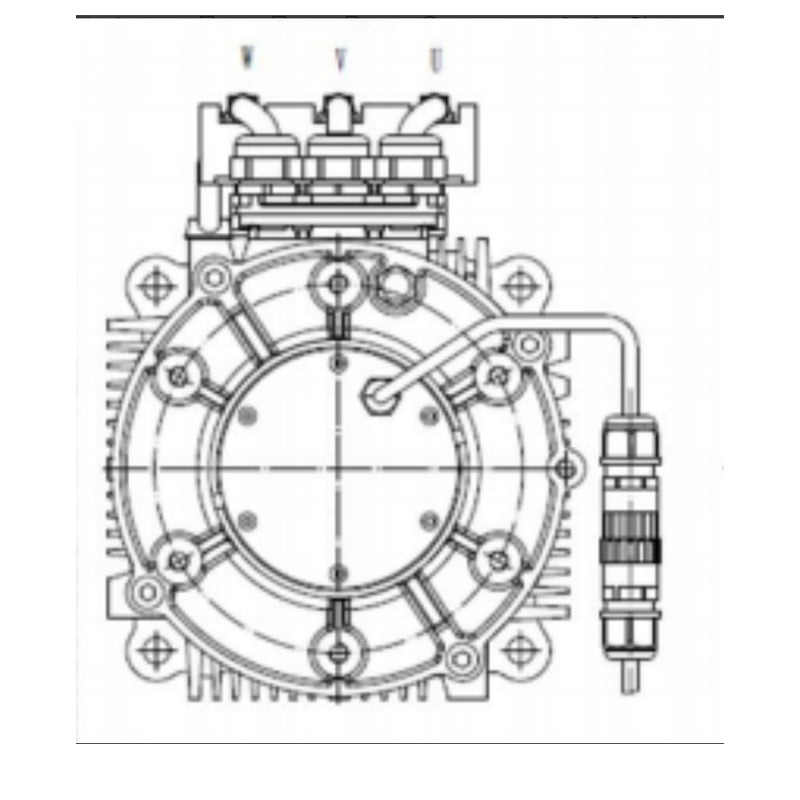 Hexin New Energy Vehicle Motor Series-PM175 Series(Please consult customer service for pricing) Three-phase torque motor Winding equipment axial centrifugal
