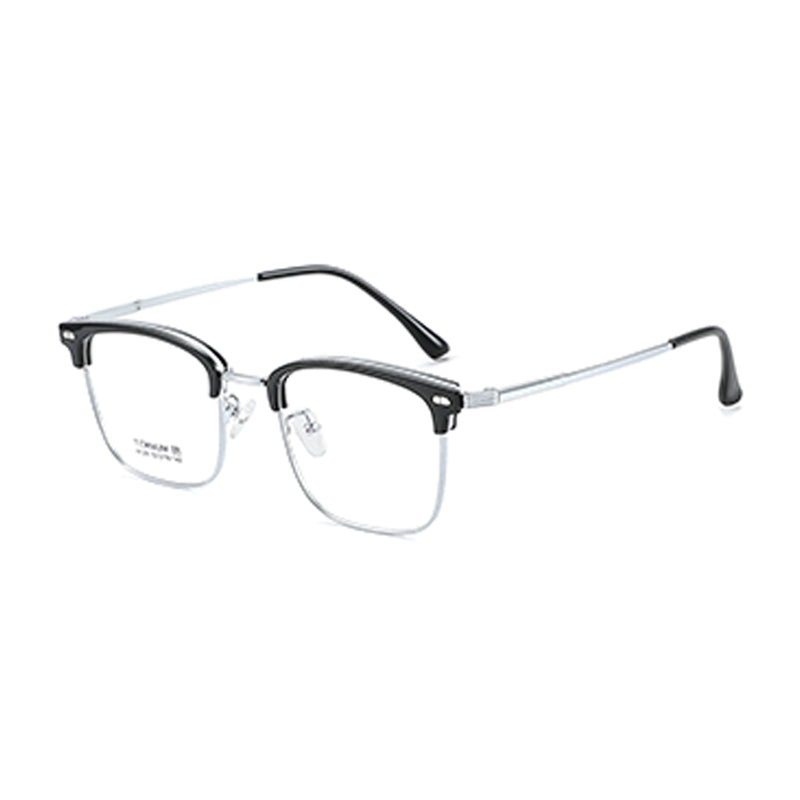 zhengbo Eyeglasses TR Metal Eyebrow 8129 Half frame Anti-blue light ultralight