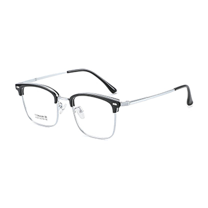 zhengbo Eyeglasses TR Metal Eyebrow 8129 Half frame Anti-blue light ultralight